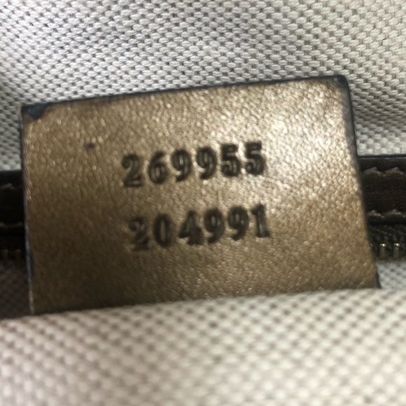 GUCCI Beige Metallic GG Canvas Heart-Bit Top Handle Bag - Picture 13 of 16